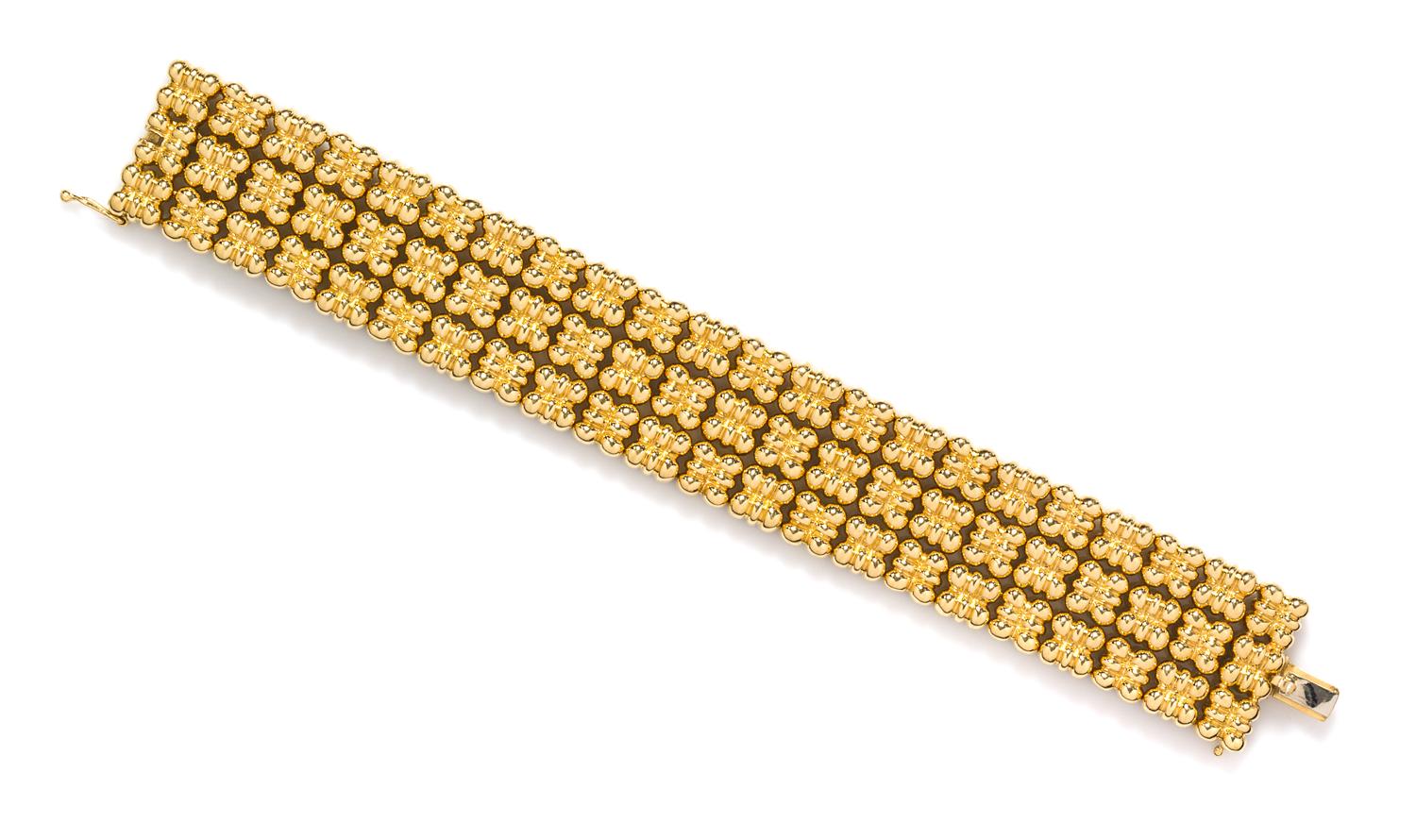 An 18 Karat Yellow Gold Bracelet, Chaavae, 66.60 dwts.