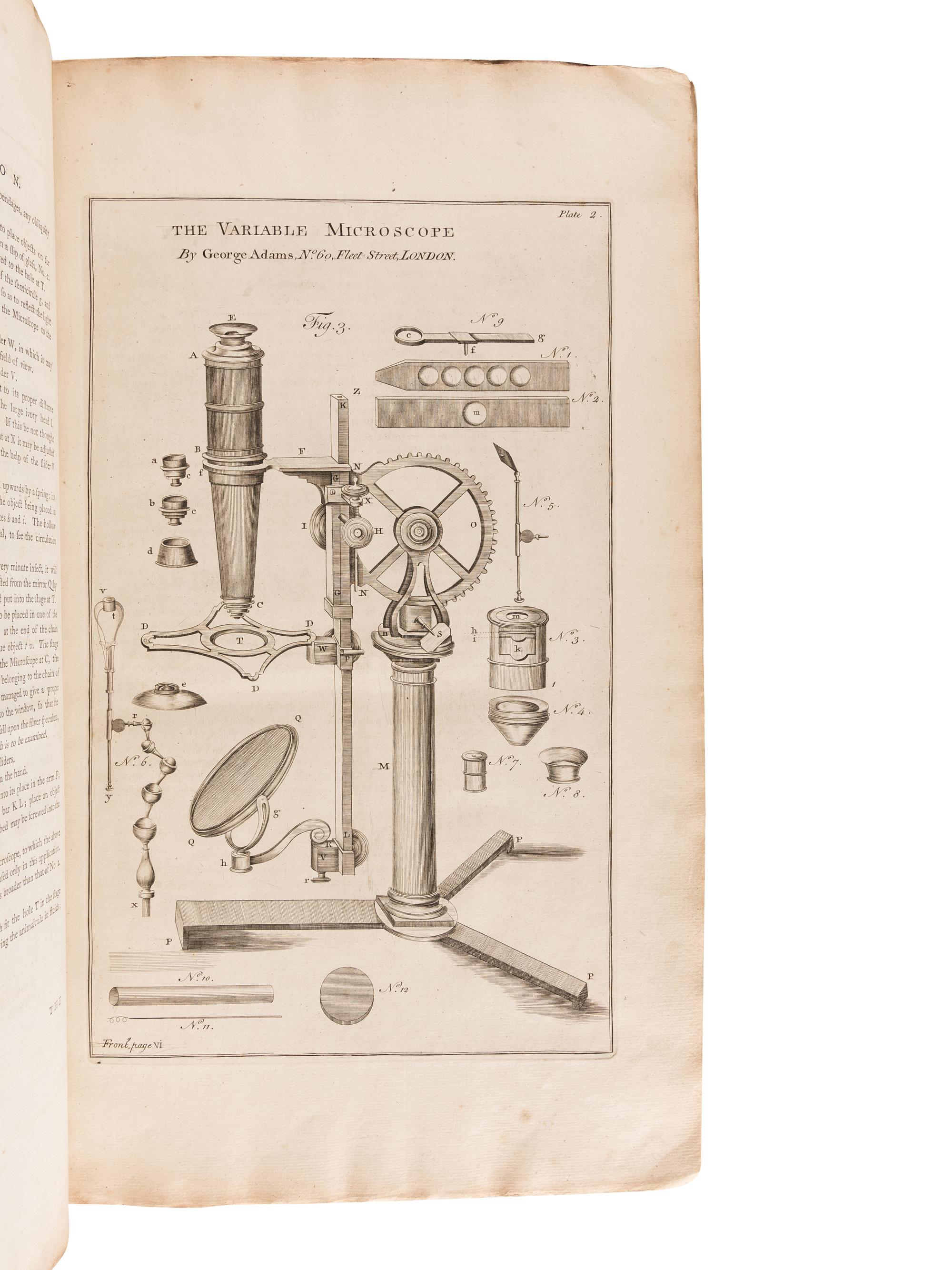 HILL, John, Sir (1716?-1775). The Construction of Timber, from its Early Growth; explained by the Microscope . London: for the author, 1770.