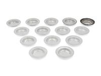 A Set of Fourteen English Silver Place-Setting Ash Trays
