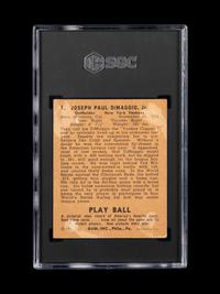 A 1940 Play Ball Joe DiMaggio Baseball Card No. 1 (SGC 1)