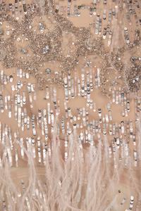 Oscar de la Renta Ostrich Feather Gown