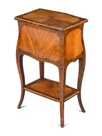 A Louis XV Style Tulipwood Table en Chiffonnière
