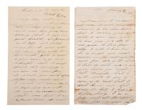[CIVIL WAR]. Letters of Lewis Moore, Co. B, 1st Pennsylvania Cavalry.