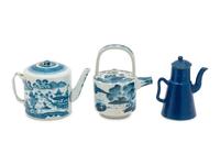 Three Chinese Porcelain Teapots