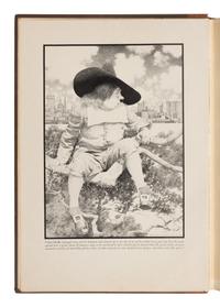 [Parrish, Maxfield (1870-1966), illustrator]. -- Irving, Washington (1783-1859)]. A History of New York from the Beginning of the World to the End of the Dutch Dynasty . London and Boston: D.B. Updike, The Merrymount Press for John Lane, 1900.