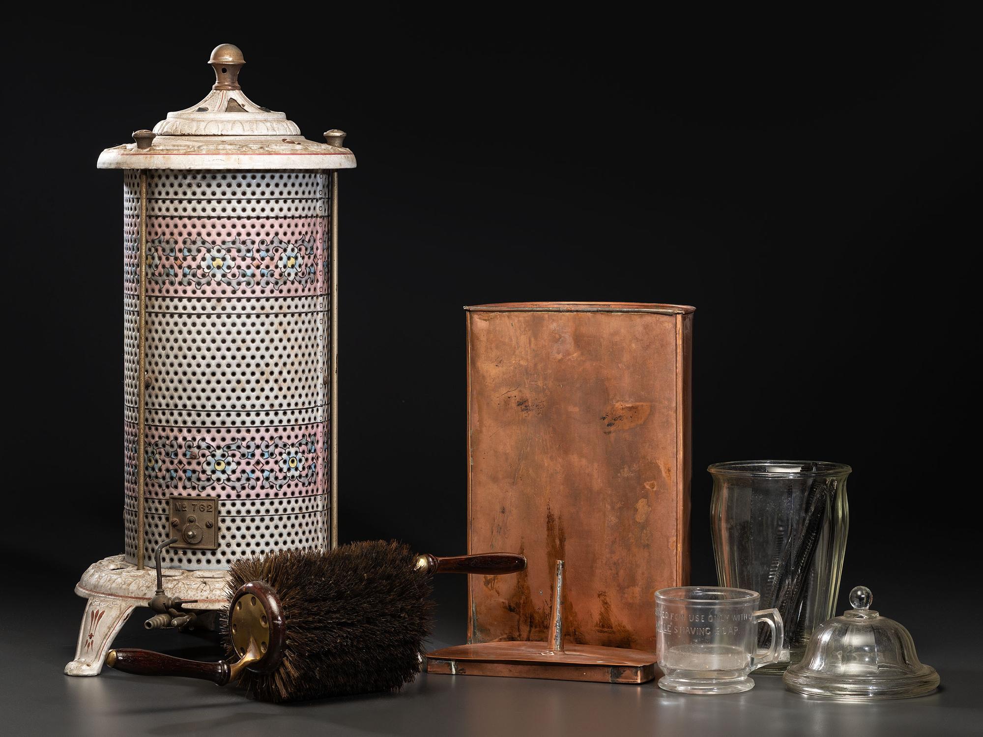A Group of Barbershop Furnishings