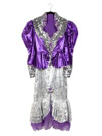 Off-white Women's Nudie-style Suit with Rhinestone and Sequin Floral Embellishments