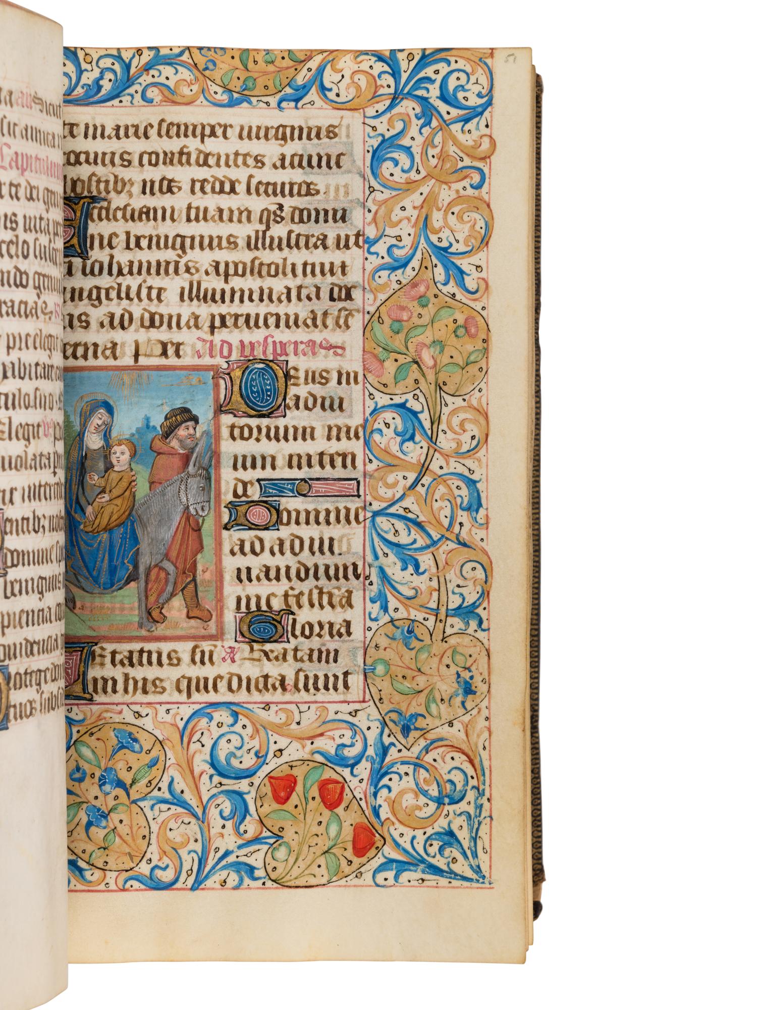 MASTER OF JEANNE HERVEZ (active Paris, c. 1480-1500) Book of Hours (use of Paris), in Latin and French, illuminated manuscript on parchment [Paris, c. 1490-1500]
