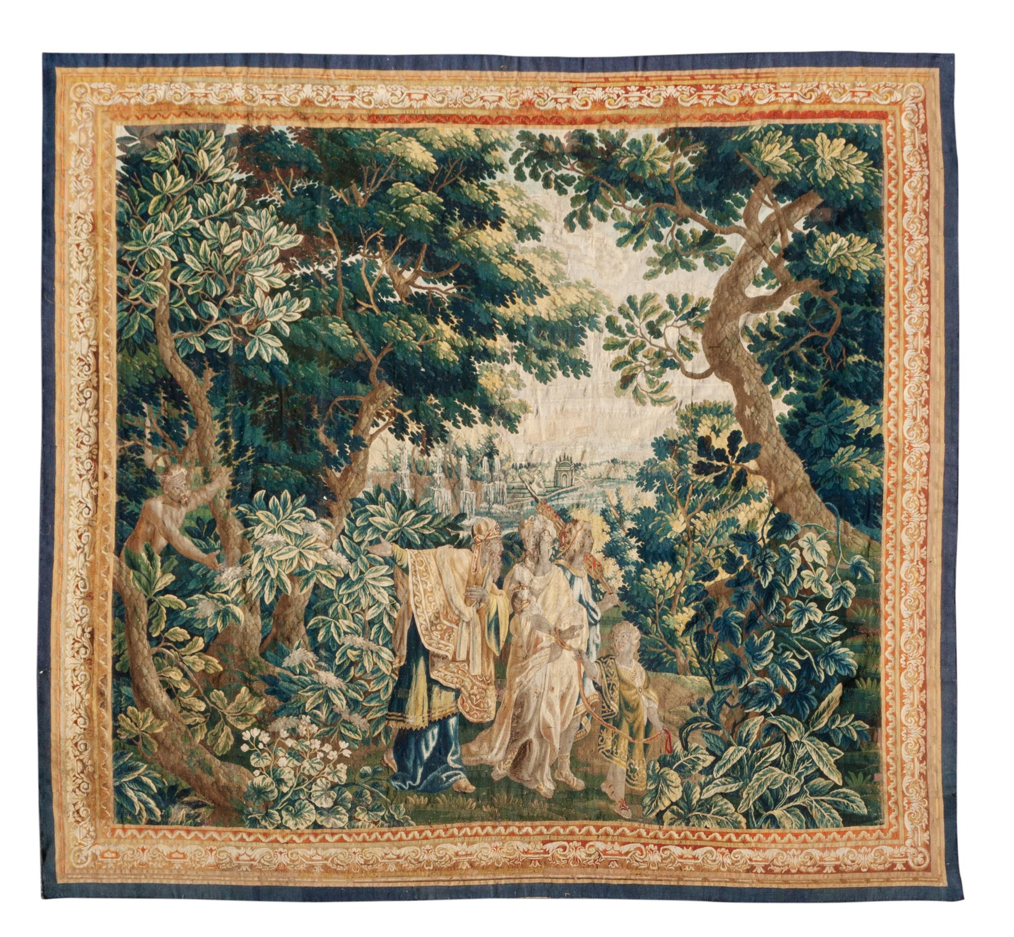 A Flemish Wool Tapestry 10 feet 7 inches x 10 feet 11 inches. — 17TH/18TH CENTURY