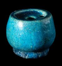 A Romano-Egyptian Faience Inkwell