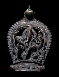 A Nepalese Bronze Figure of Ganesha