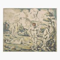 Paul Cézanne (French, 1839–1906) Les Baigneurs (Grande Planche)