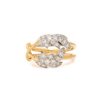 TIFFANY & CO., SCHLUMBERGER, DIAMOND 'TWO LEAVES' RING