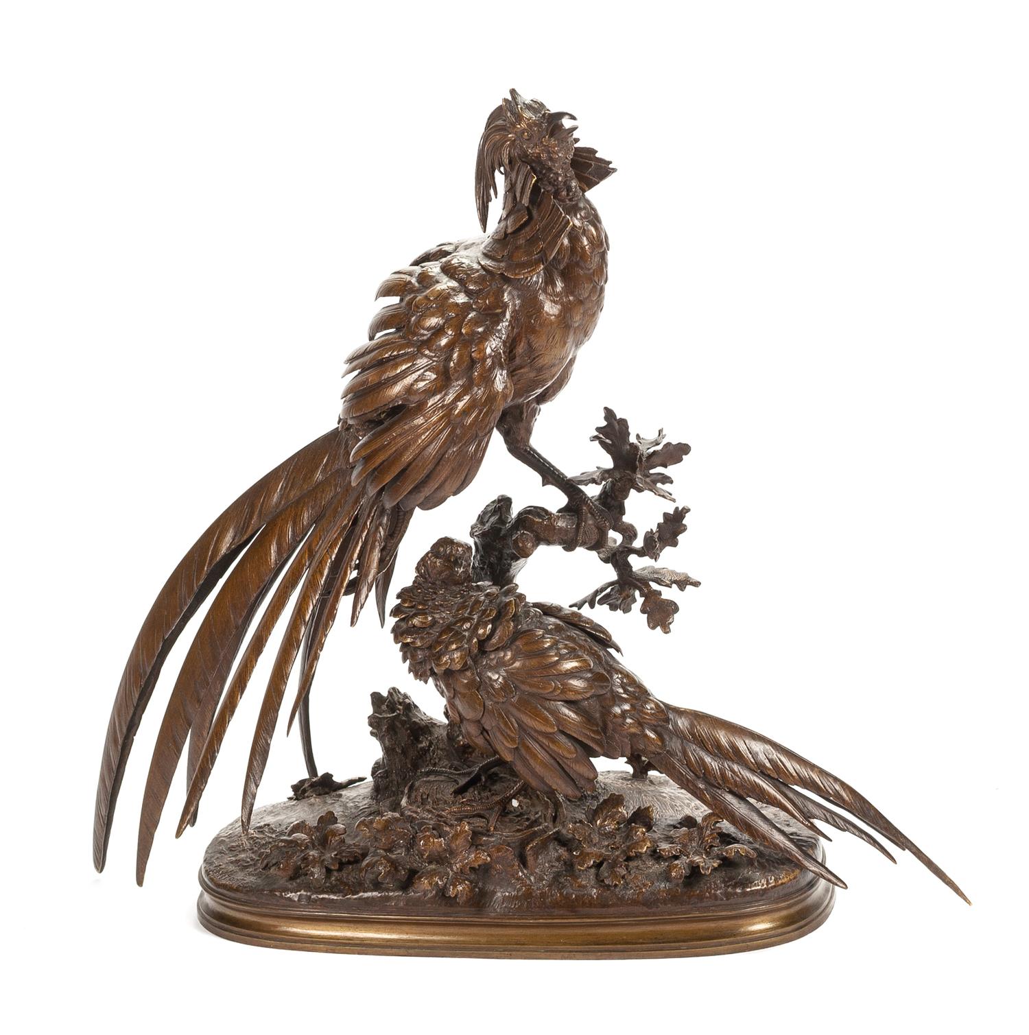After Ferdinand Pautrot, (Late 19th/Early 20th Century), Two Pheasants