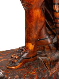 An Austrian Carved and Stained Wood Figural Torchère — LATE 19TH CENTURY