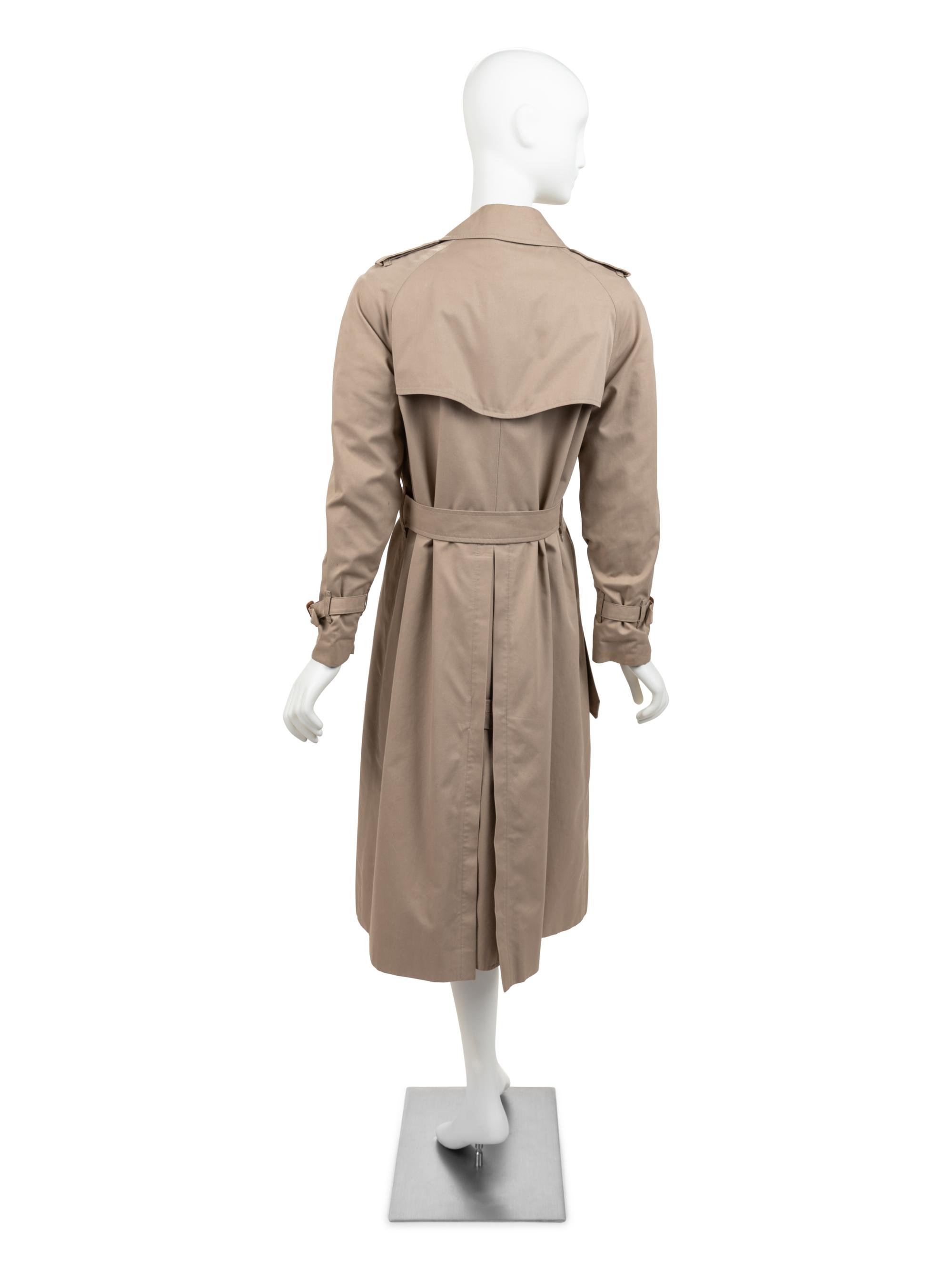 Two Burberry Trench Coats, 1970-1980s