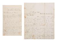 [CIVIL WAR]. Civil War letter archive of brothers George and James Burke, 1st New York Veteran Cavalry, and John Burke, 20th Kentucky Infantry, 1860-1865.