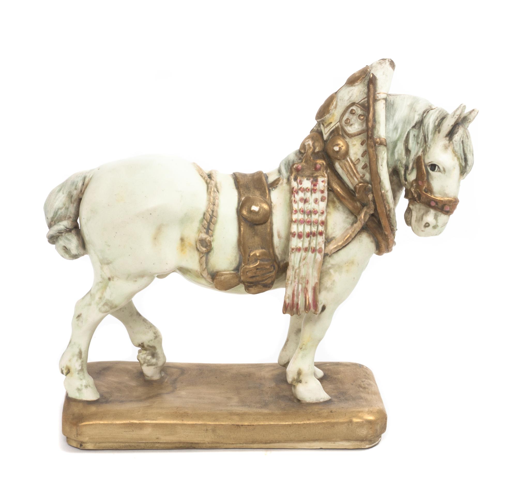 A Teplitz Porcelain Figure, Stellmacher Width 9 inches. — 20TH CENTURY