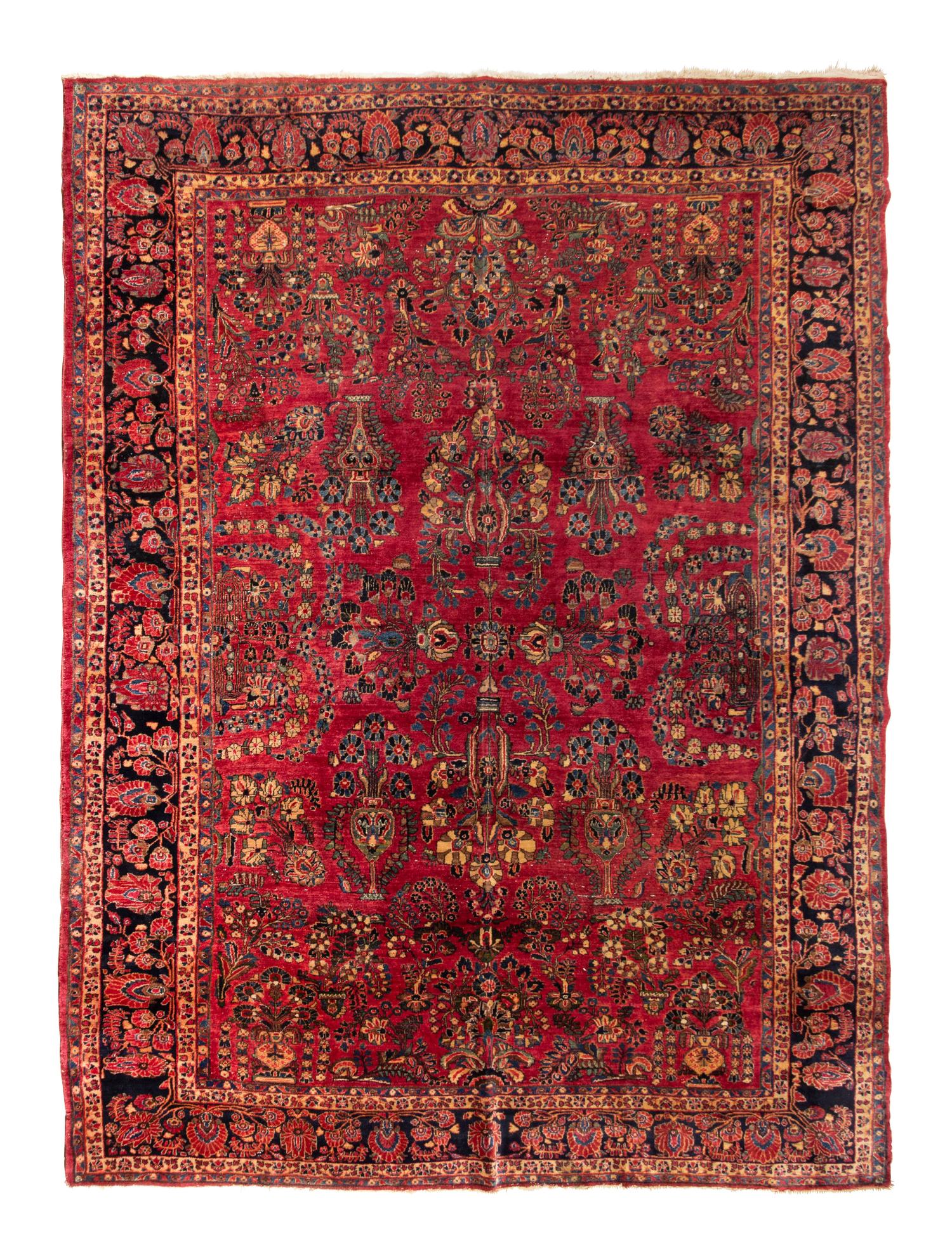 A Sarouk Wool Rug