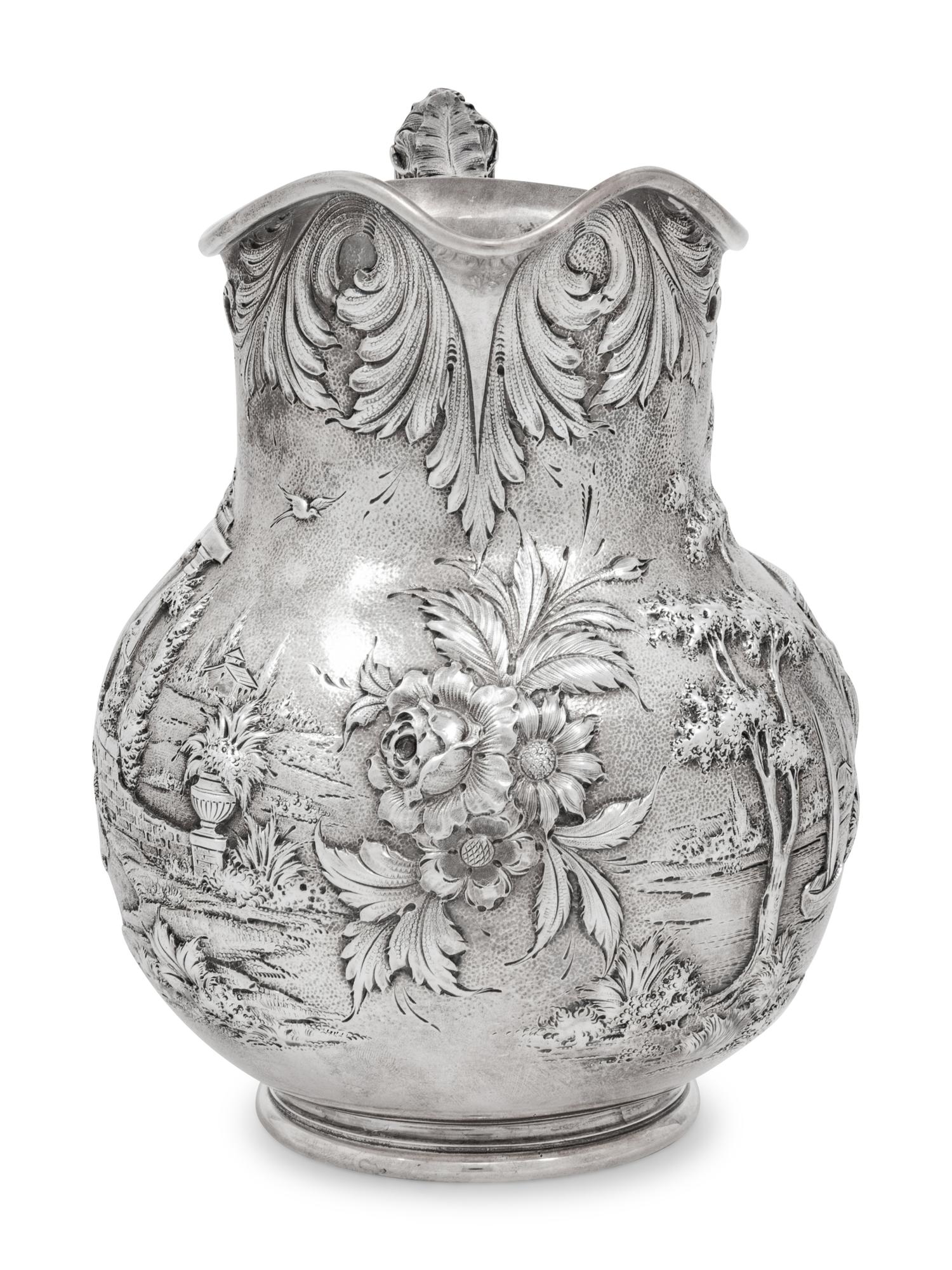 A S. Kirk & Son ' Castle' Pattern Water Pitcher