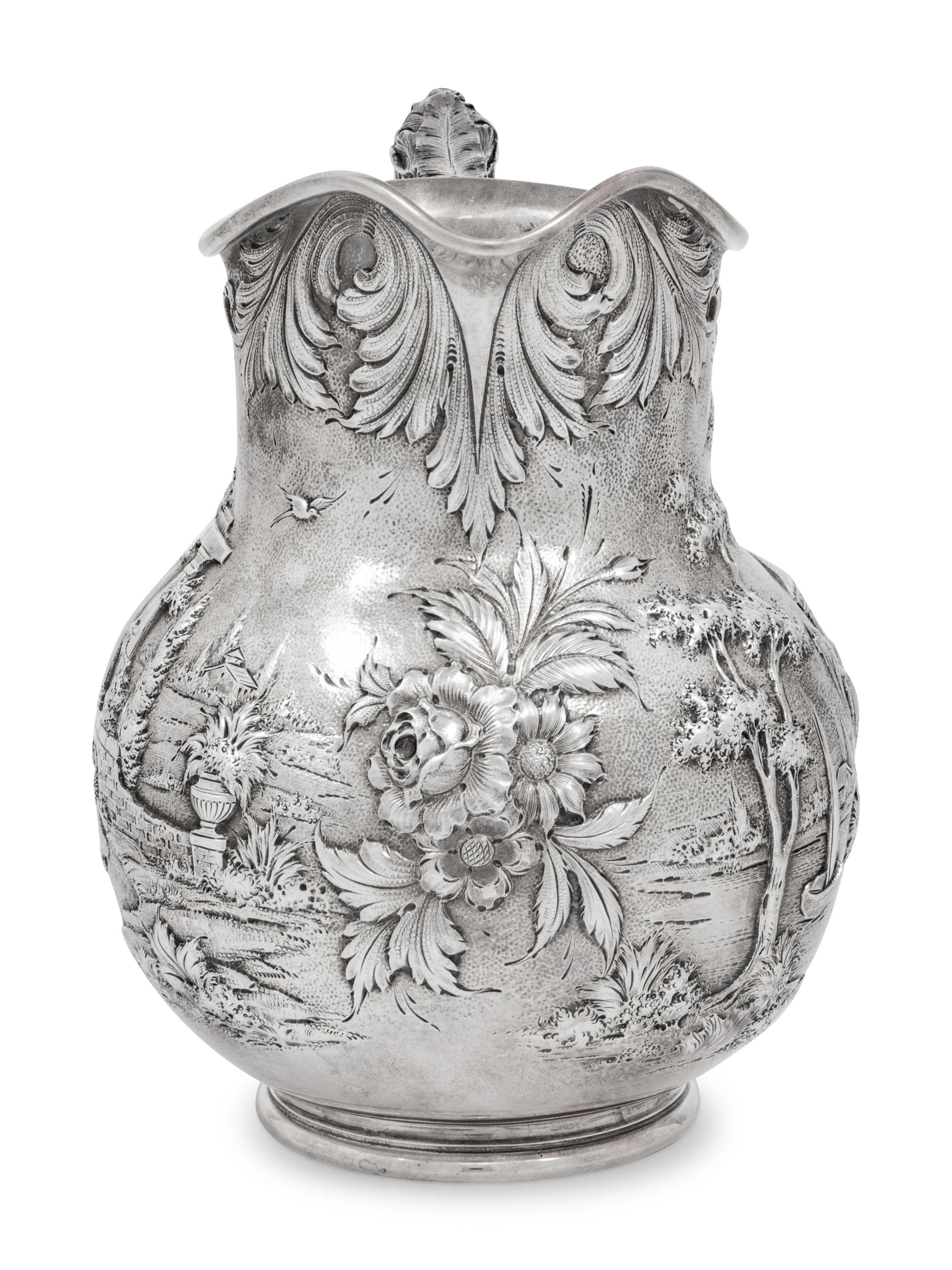 A S. Kirk & Son ' Castle' Pattern Water Pitcher