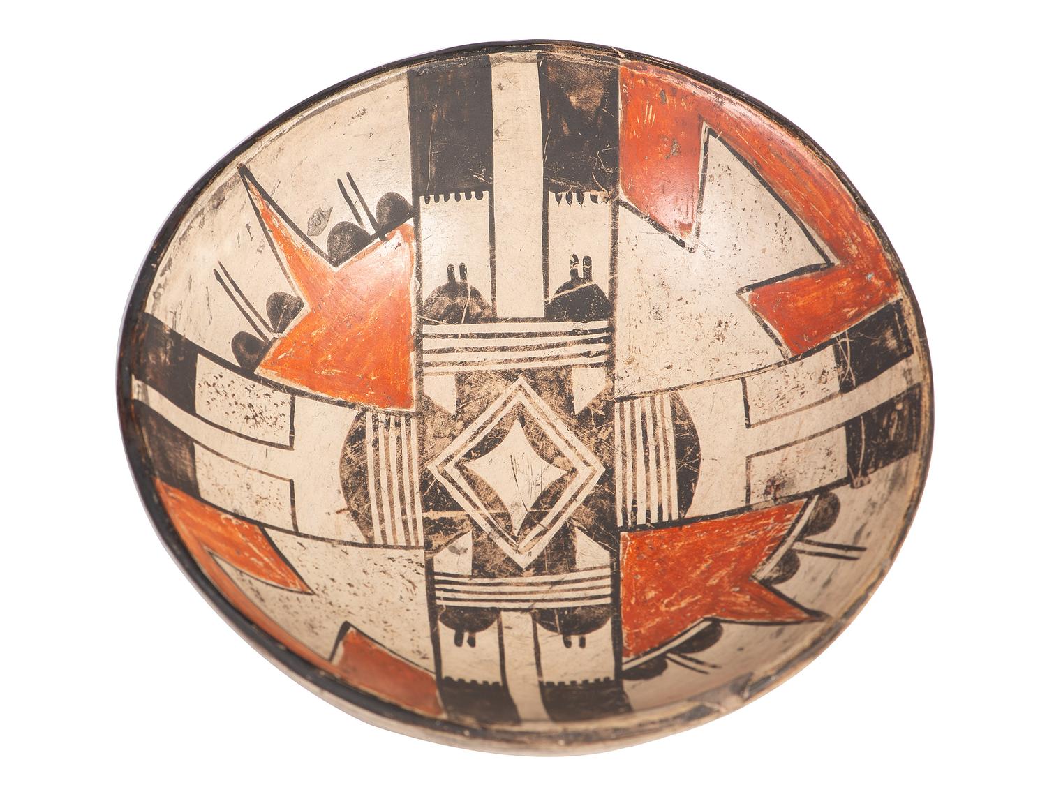Hopi Polychrome Pottery Bowl