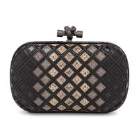 Bottega Veneta, Knot Clutch in Snakeskin & Leather