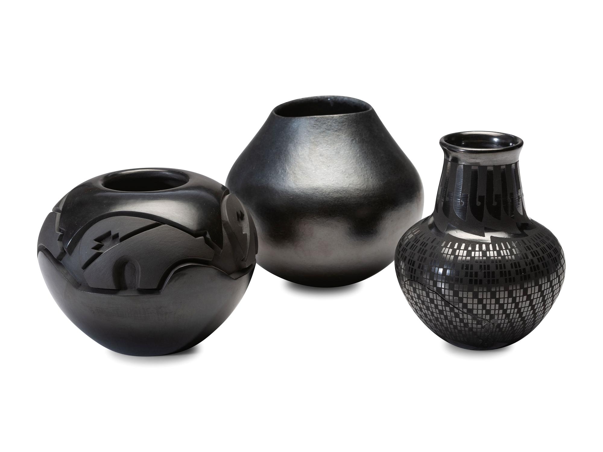 Collection of Blackware Pottery