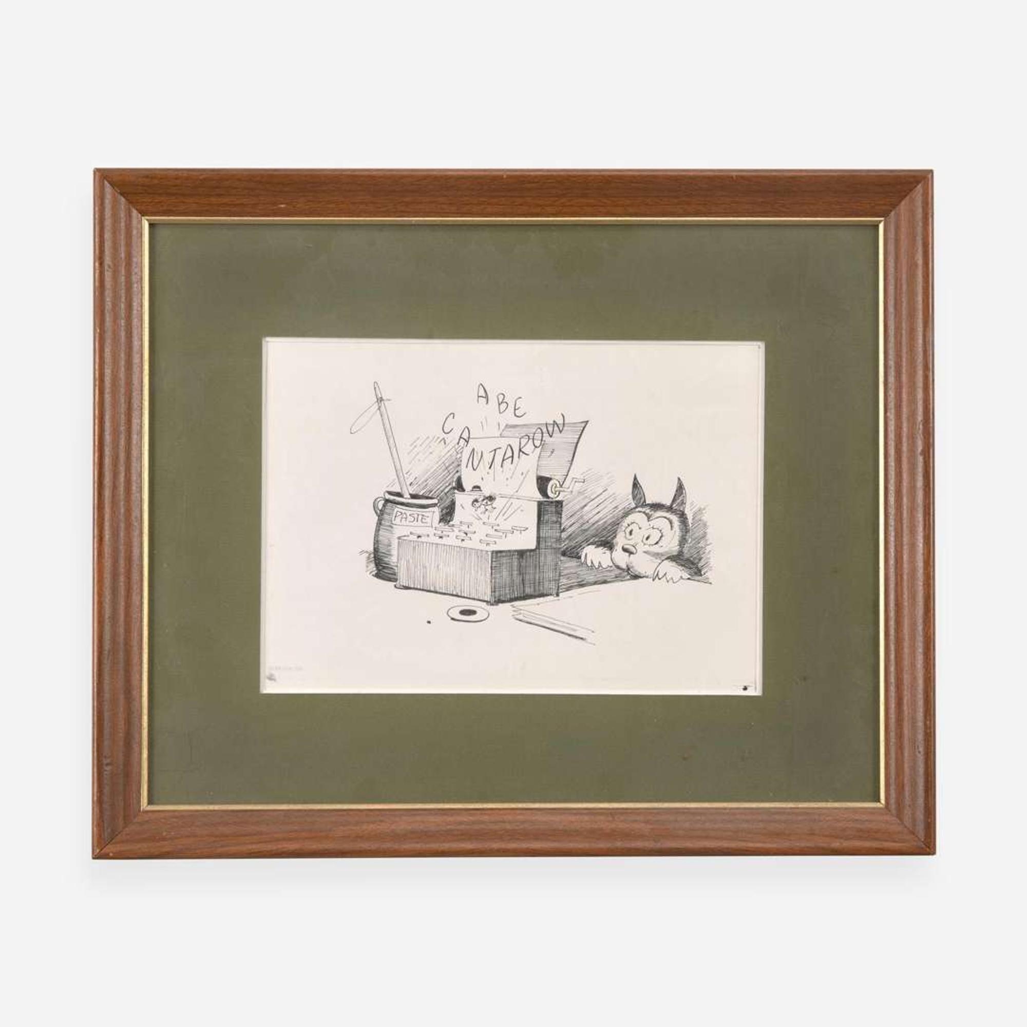 George Herriman (American, 1881-1944) Archy and Mehitabel