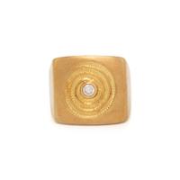 YELLOW GOLD AND DIAMOND RING