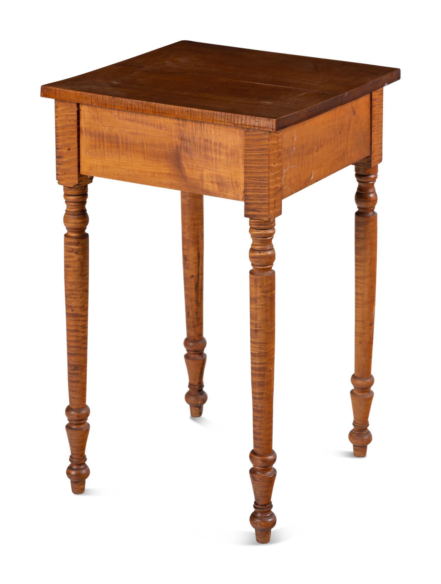 A Continental Maple End Table