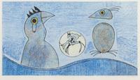 Max Ernst, (German, 1891-1976), Zwei Vogel (Two Birds), 1975