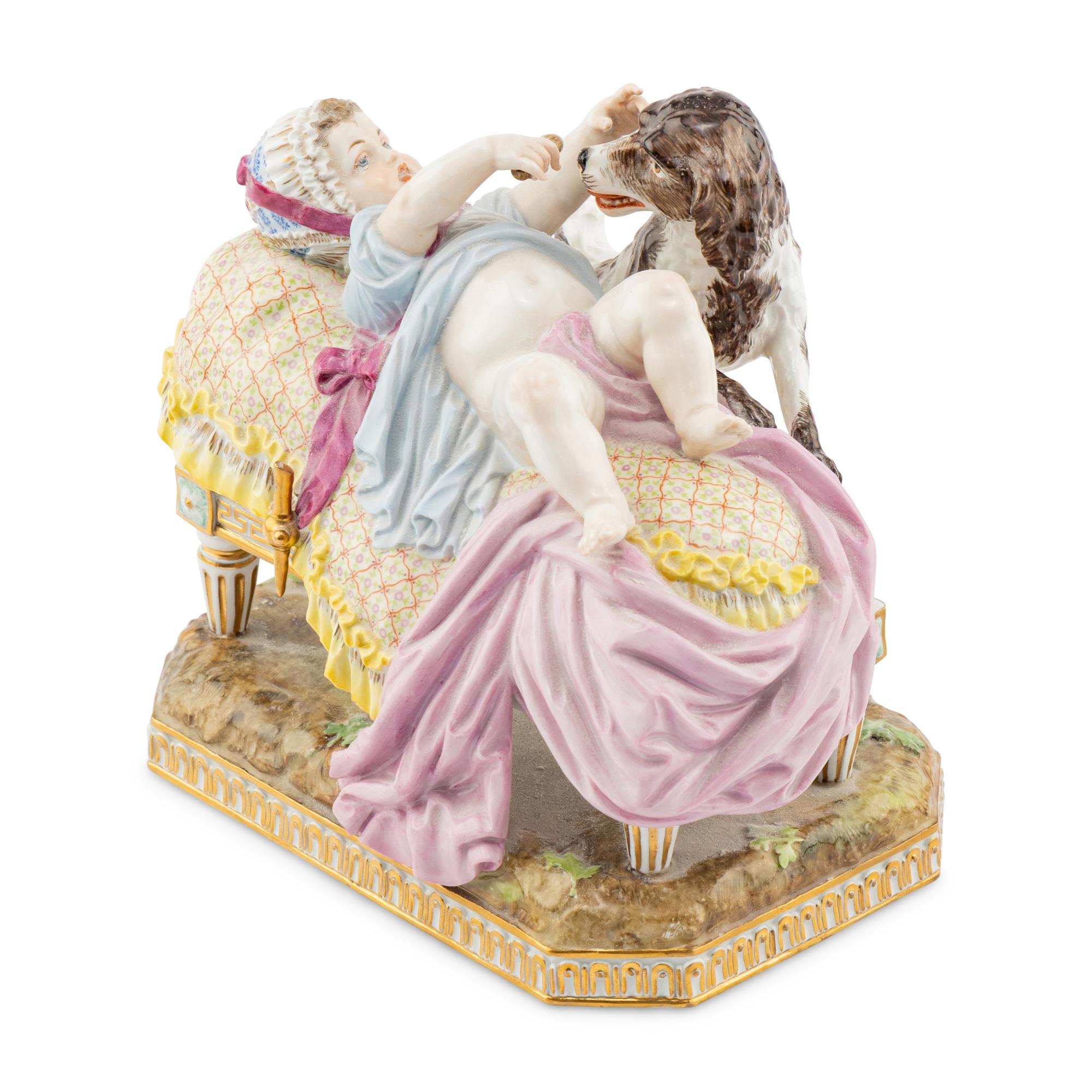 A Meissen Porcelain Figural Group