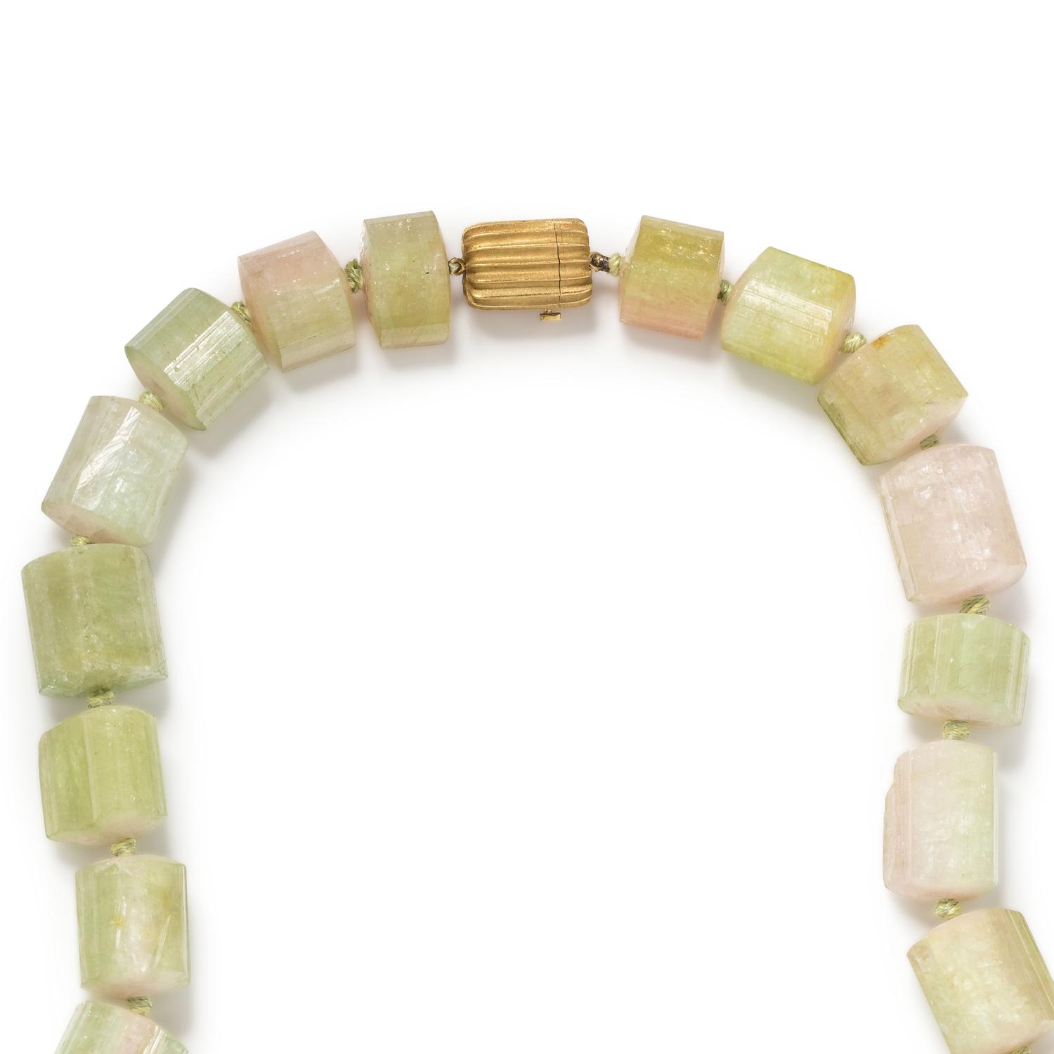 CHRISTOPHER WALLING, TOURMALINE BEAD NECKLACE