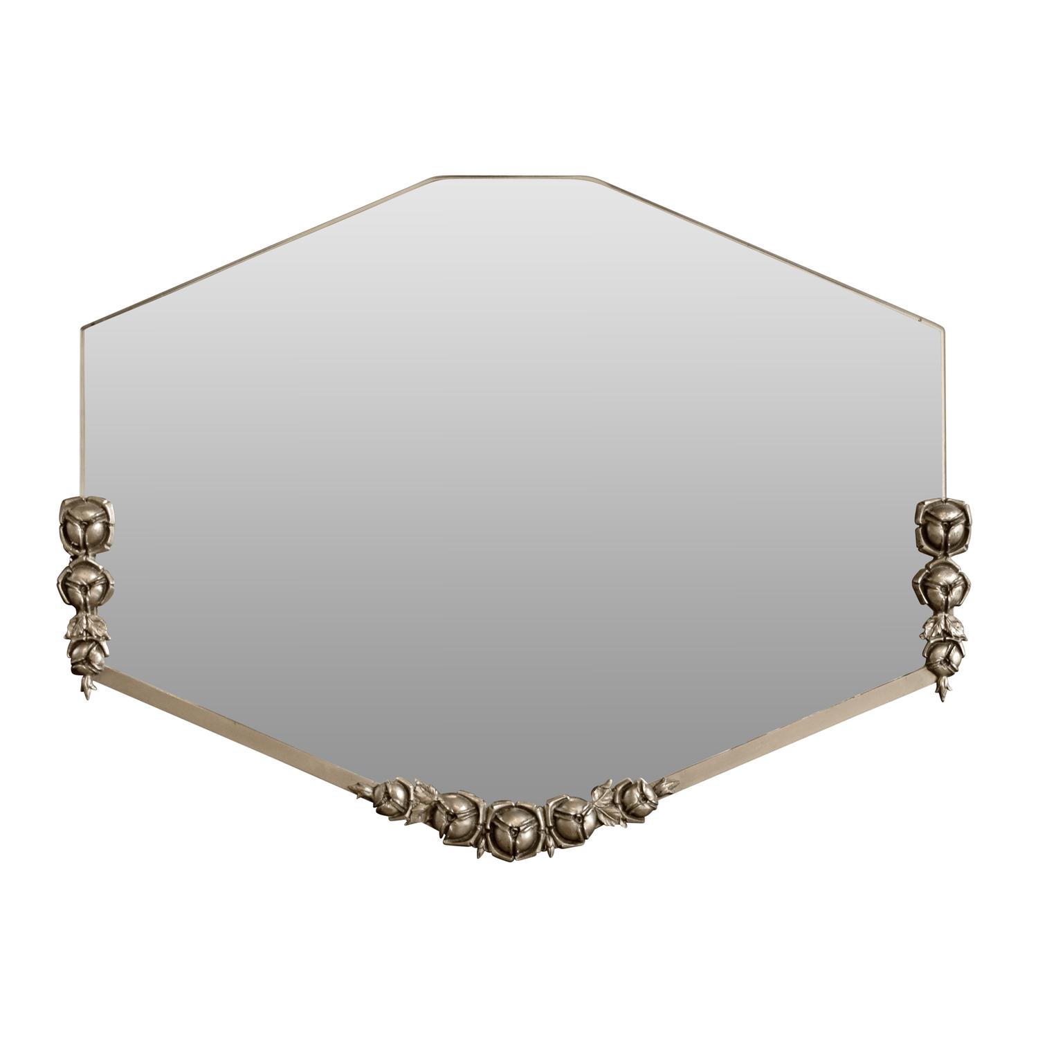 A Fer Forge Mirror 30.5" W x 1" D x 23" H — France, Circa 1920