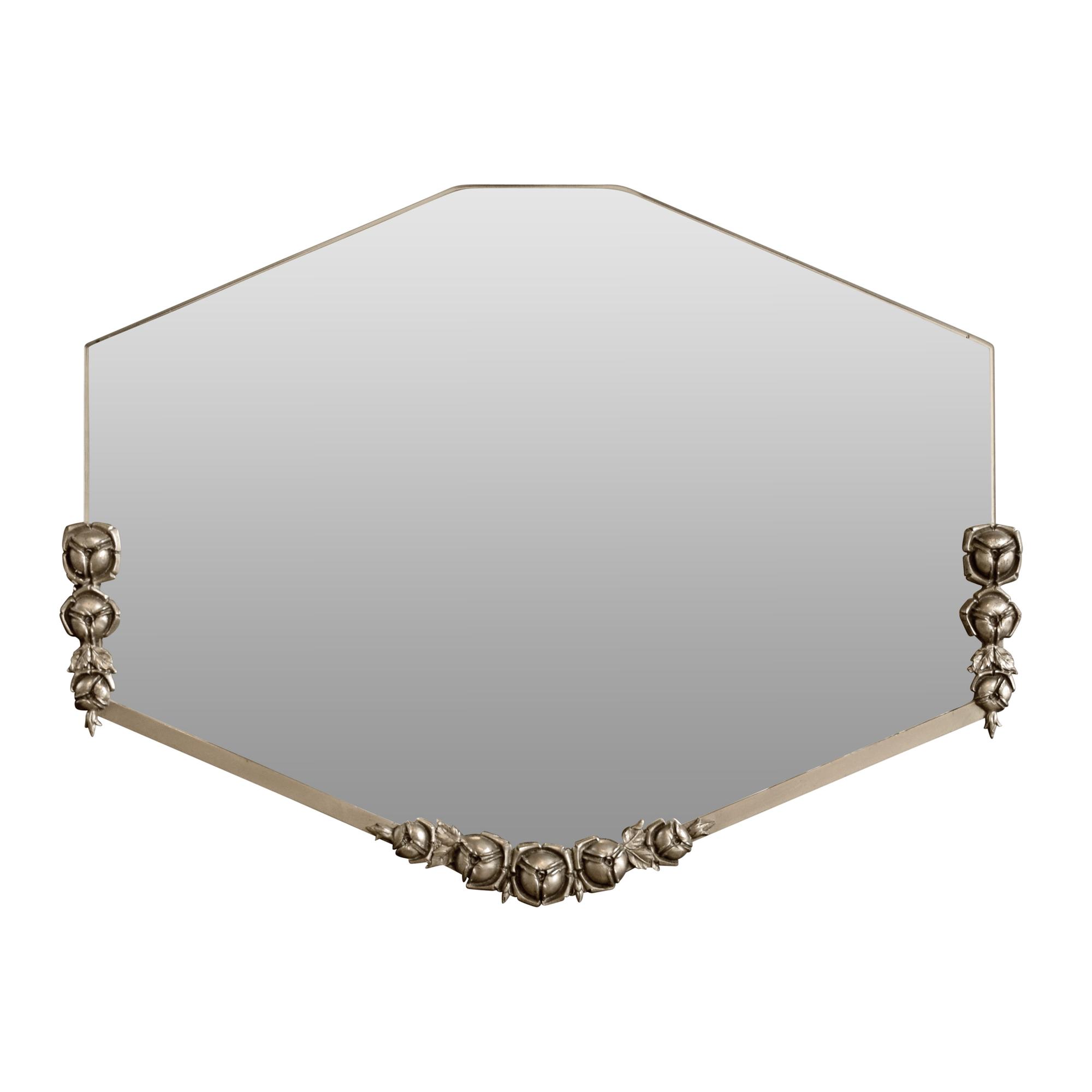 A Fer Forge Mirror 30.5" W x 1" D x 23" H — France, Circa 1920