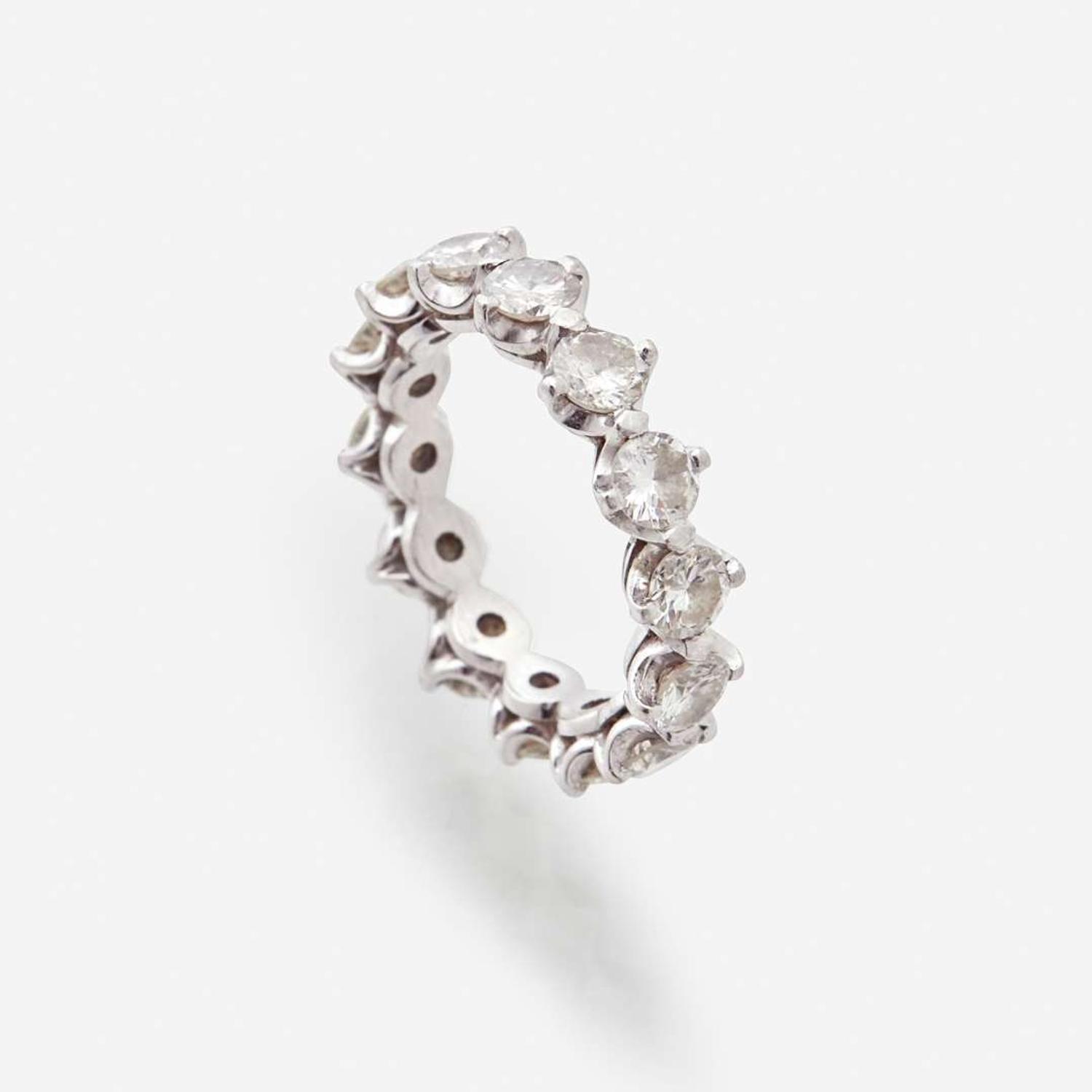 A Platinum and Diamond Eternity Band