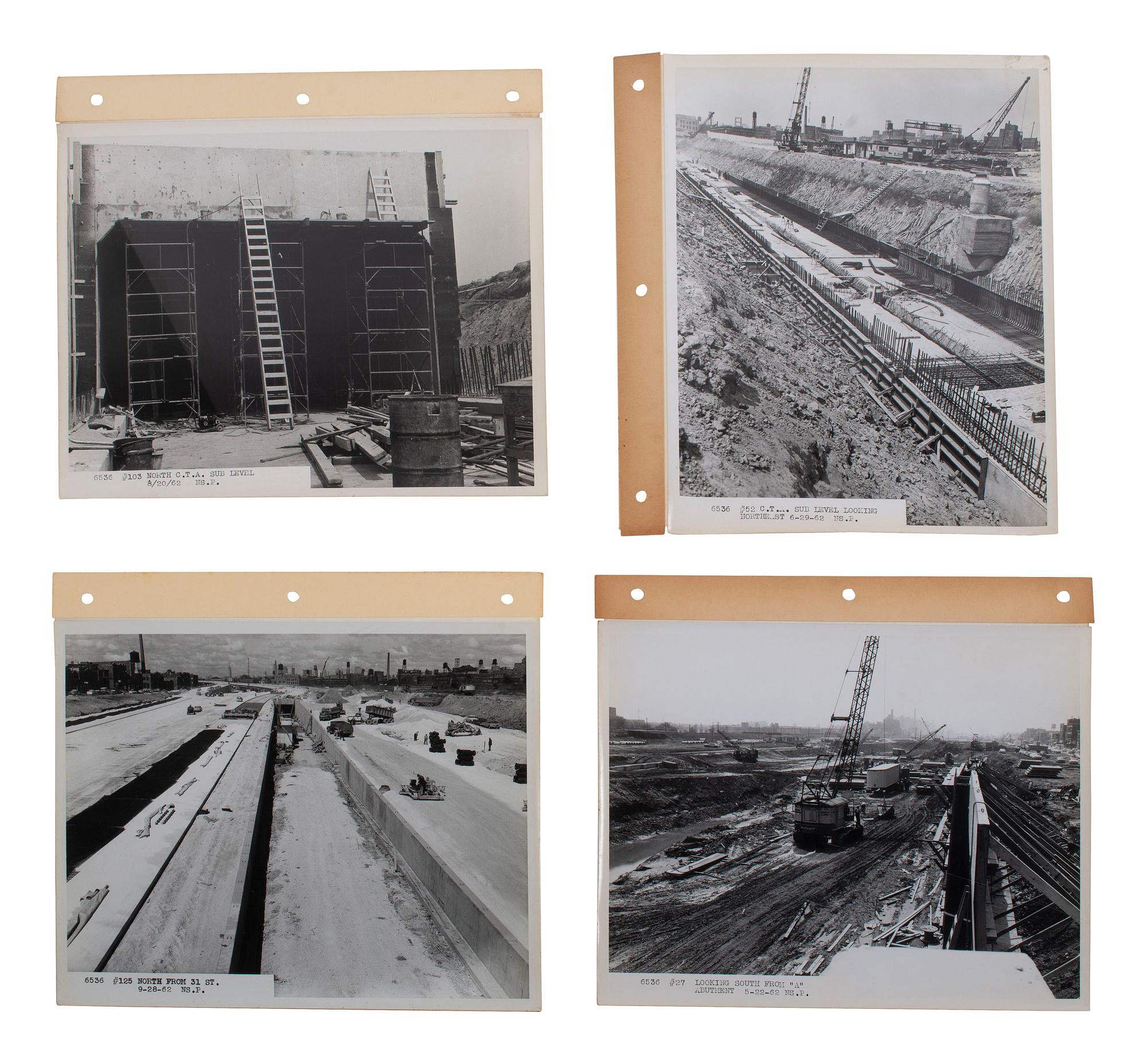 [SEGREGATION] -- [CHICAGO]. A group of over 300 images documenting the construction of the Dan Ryan Expressway and destruction of the Bronzeville neighborhood, ca 1961-1962.