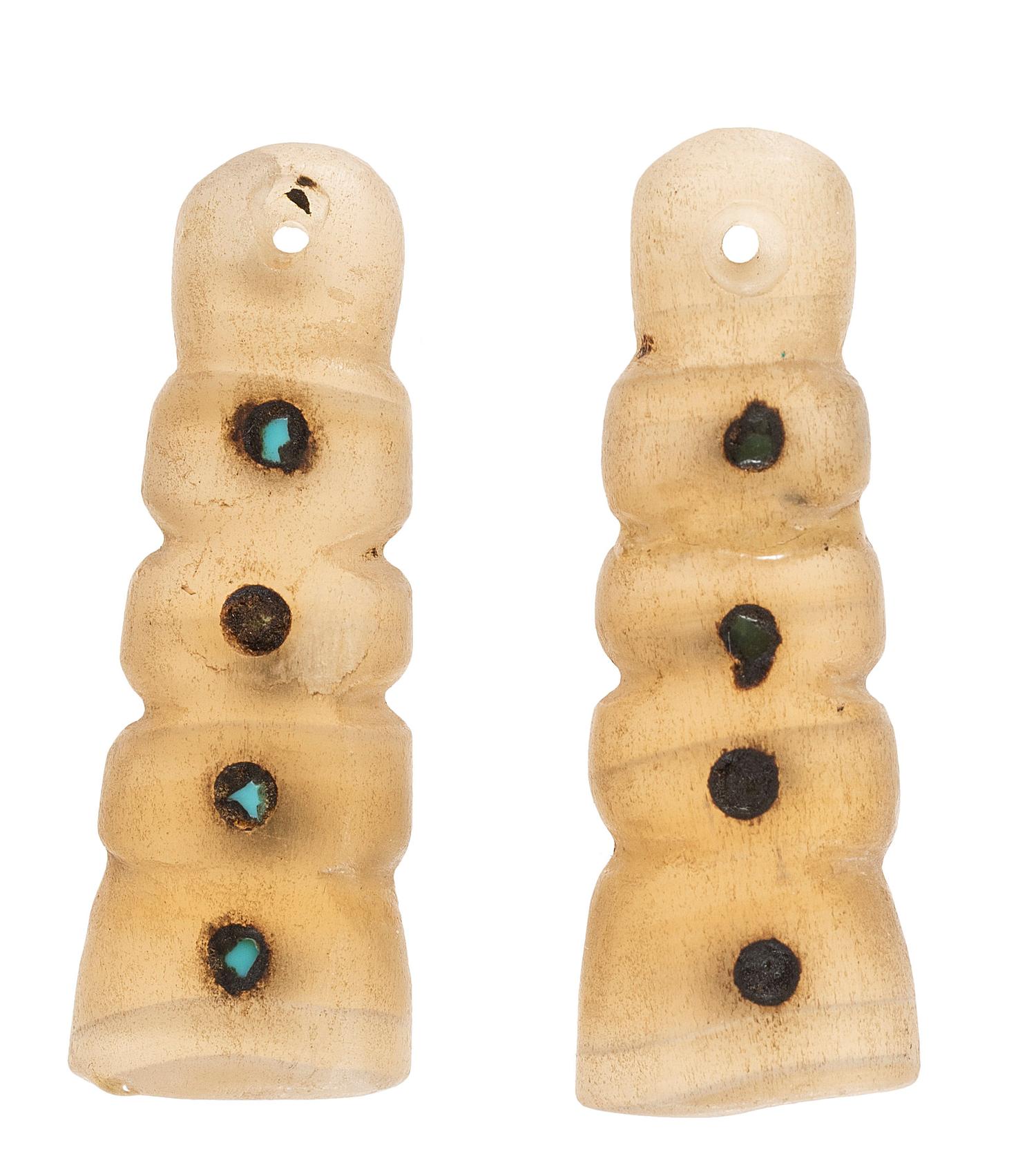 Ancestral Pueblo Fluorite and Turquoise Earrings