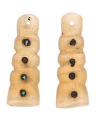 Ancestral Pueblo Fluorite and Turquoise Earrings