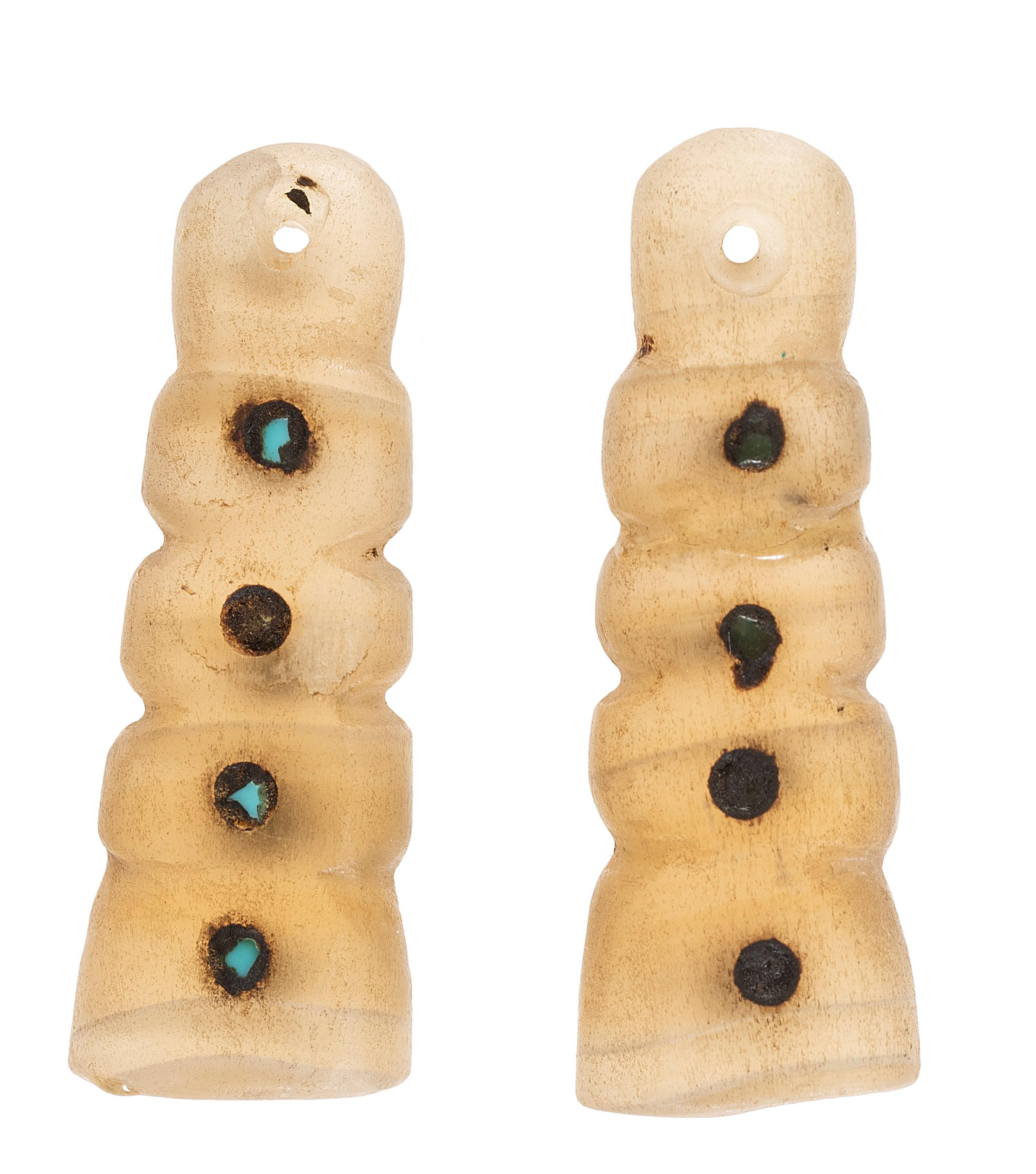 Ancestral Pueblo Fluorite and Turquoise Earrings