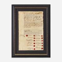 [Philadelphia & Pennsylvania] Biddle, John, et al. Partially-Printed Document, signed