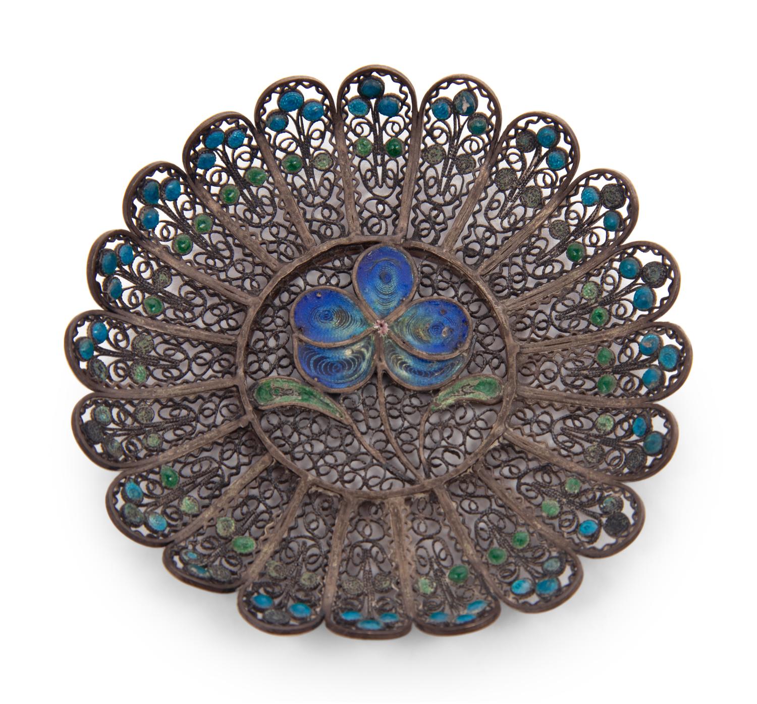 Four Continental Champlevé Enamel Articles