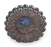 Four Continental Champlevé Enamel Articles
