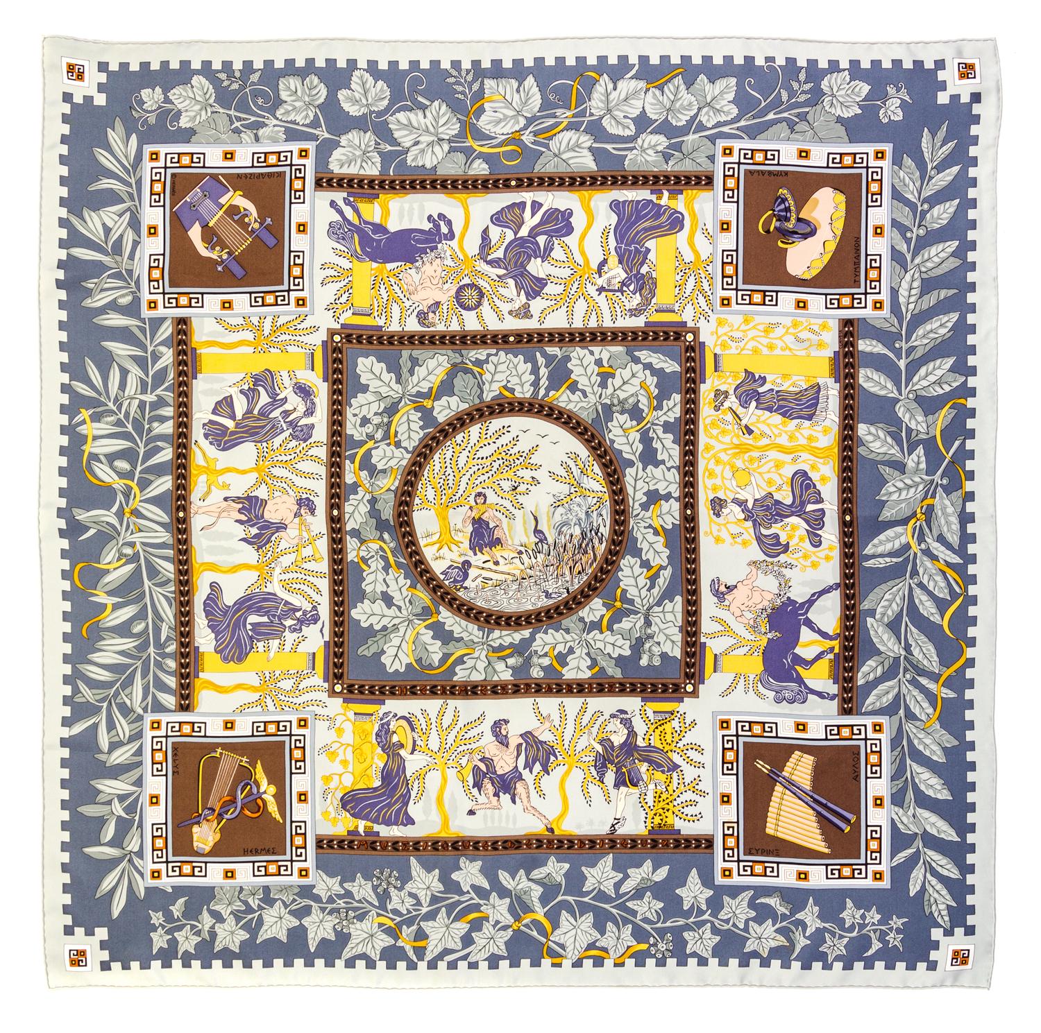 An Hermes 90cm Silk Scarf, 36" x 36".