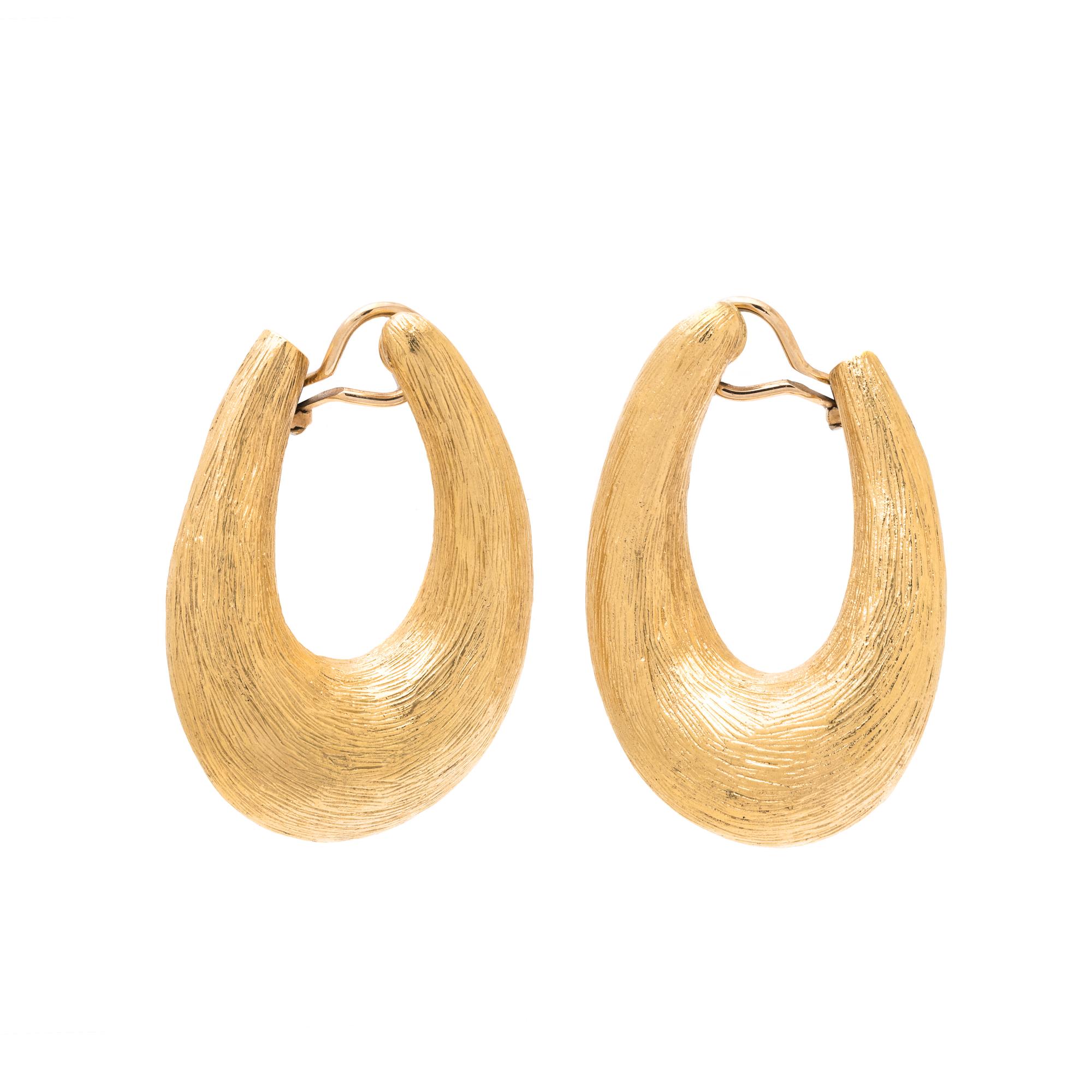 YELLOW GOLD EARCLIPS