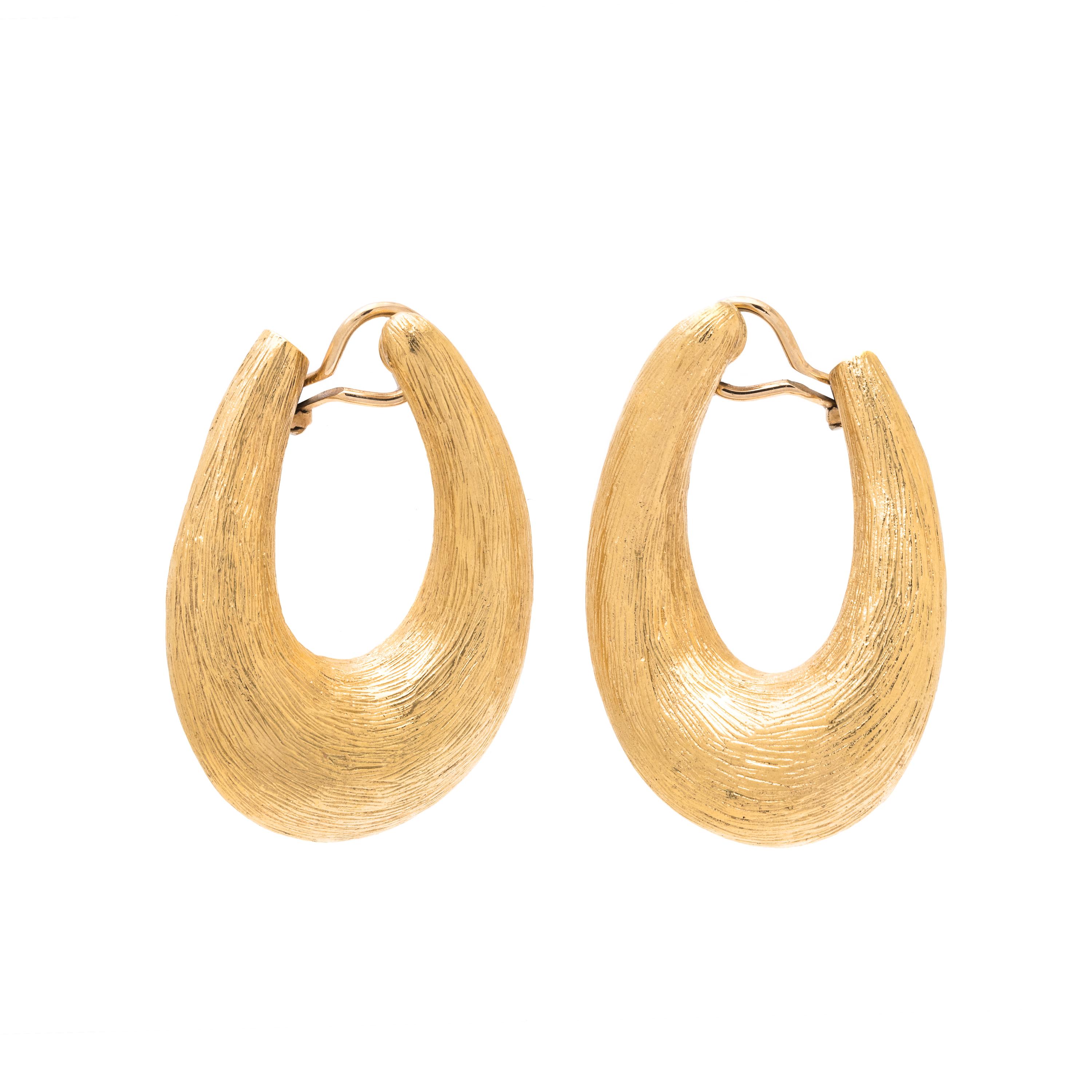YELLOW GOLD EARCLIPS