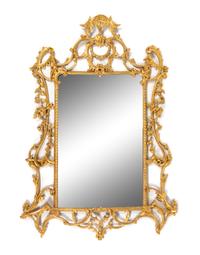A George III Carved Giltwood Mirror