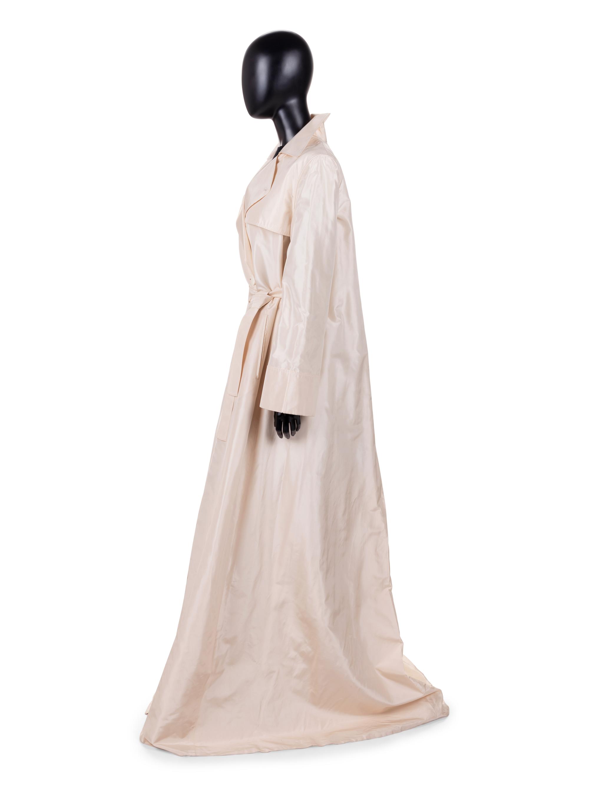 Guy Laroche Silk Taffeta Opera Coat