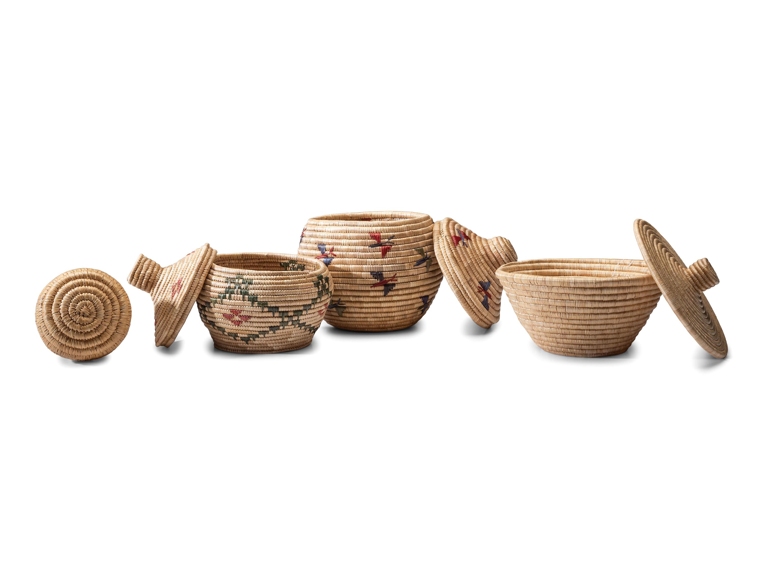 Inuit Baskets and Rattle